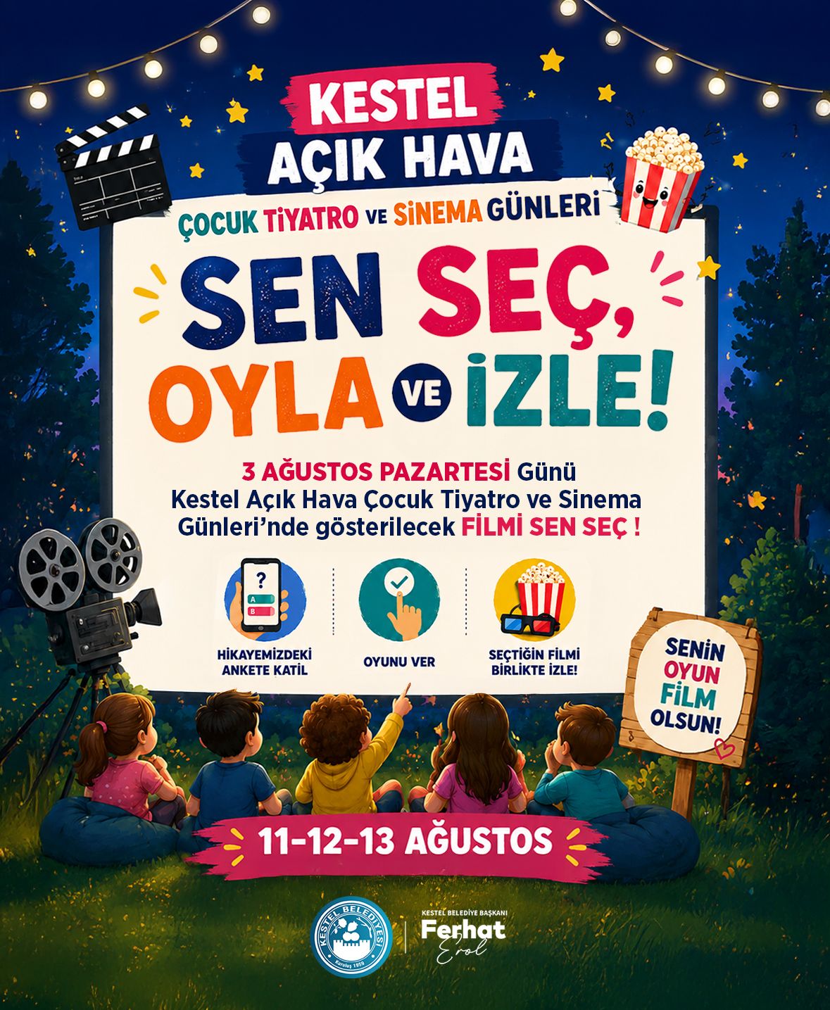 Kestel Açık Hava Çocuk Tiyatro ve Sinema Günleri