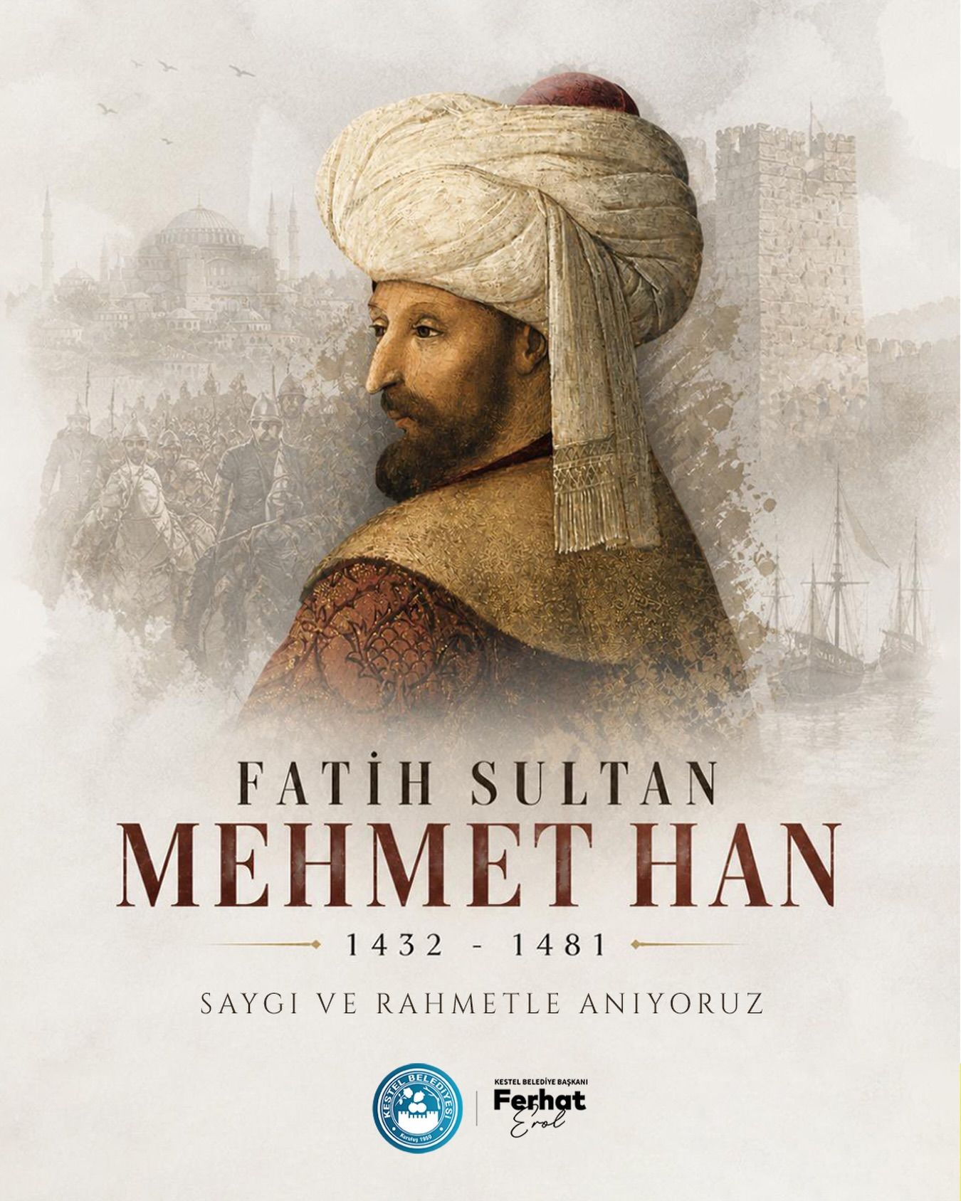 Fatih Sultan Mehmed Han’ı vefat yıl dönümünde rahmet, minnet ve saygıyla anıyorum.
