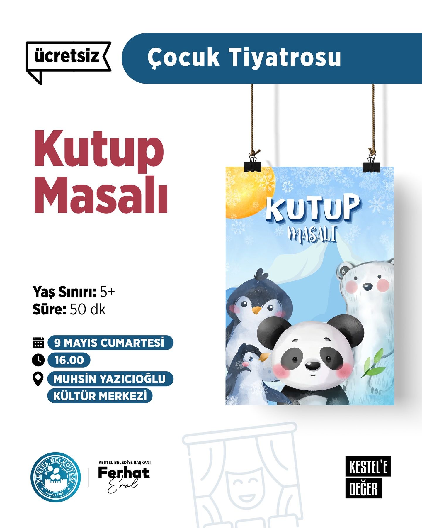 “Kutup Masalı” ile miniklerimizi eğlence ve hayal dünyasıyla buluşturuyoruz.