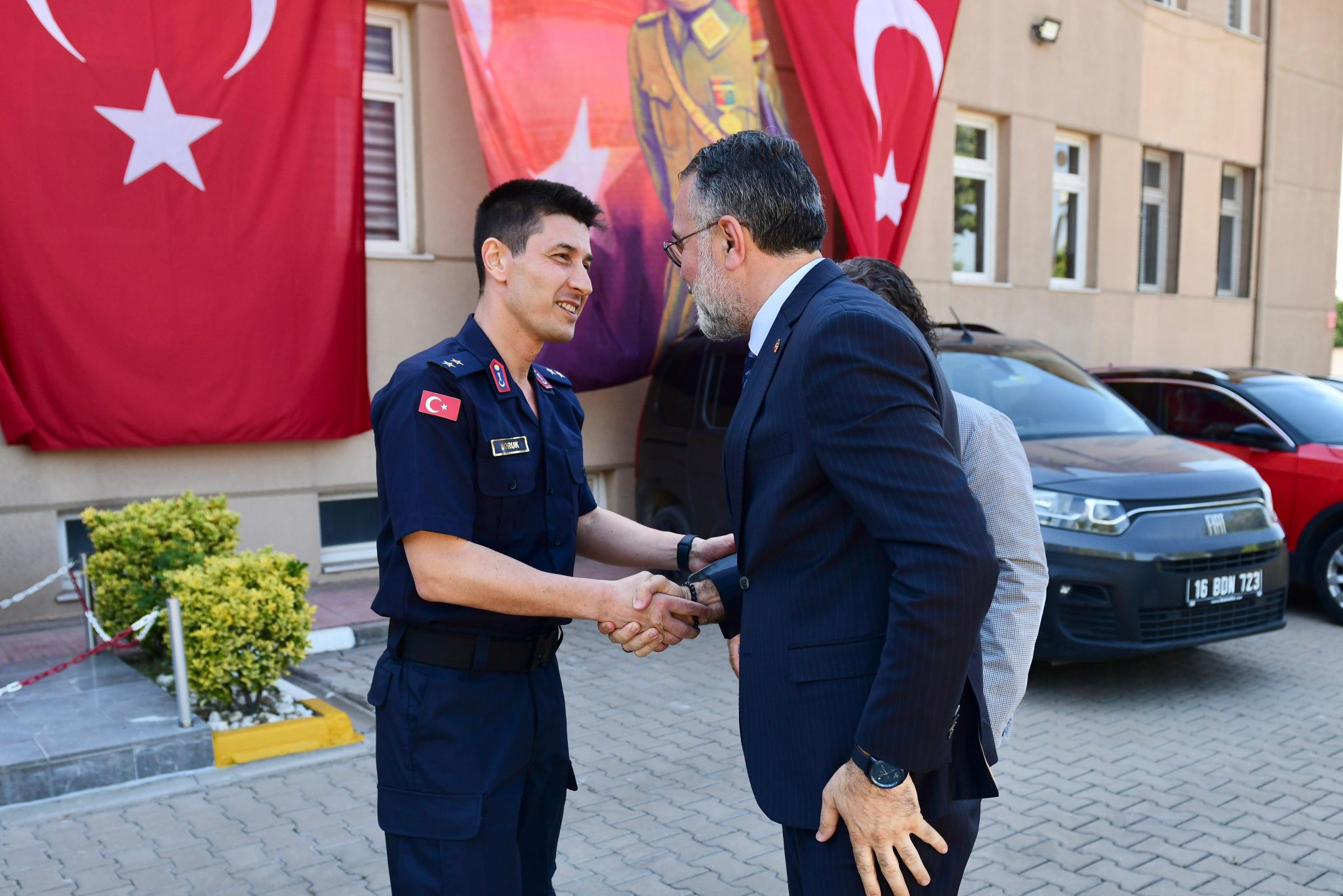HP Kestel İlçe Başkanımız Ahmet Eraslan ile birlikte Kestel İlçe Jandarma Komutanlığımızı ziyaret ettik