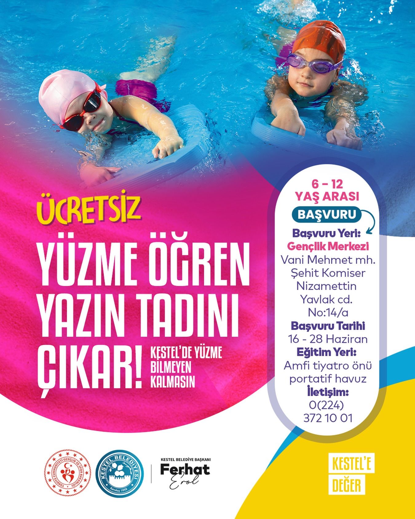 Bu yaz tatilinde çocuklarımızı havuza bekliyoruz!