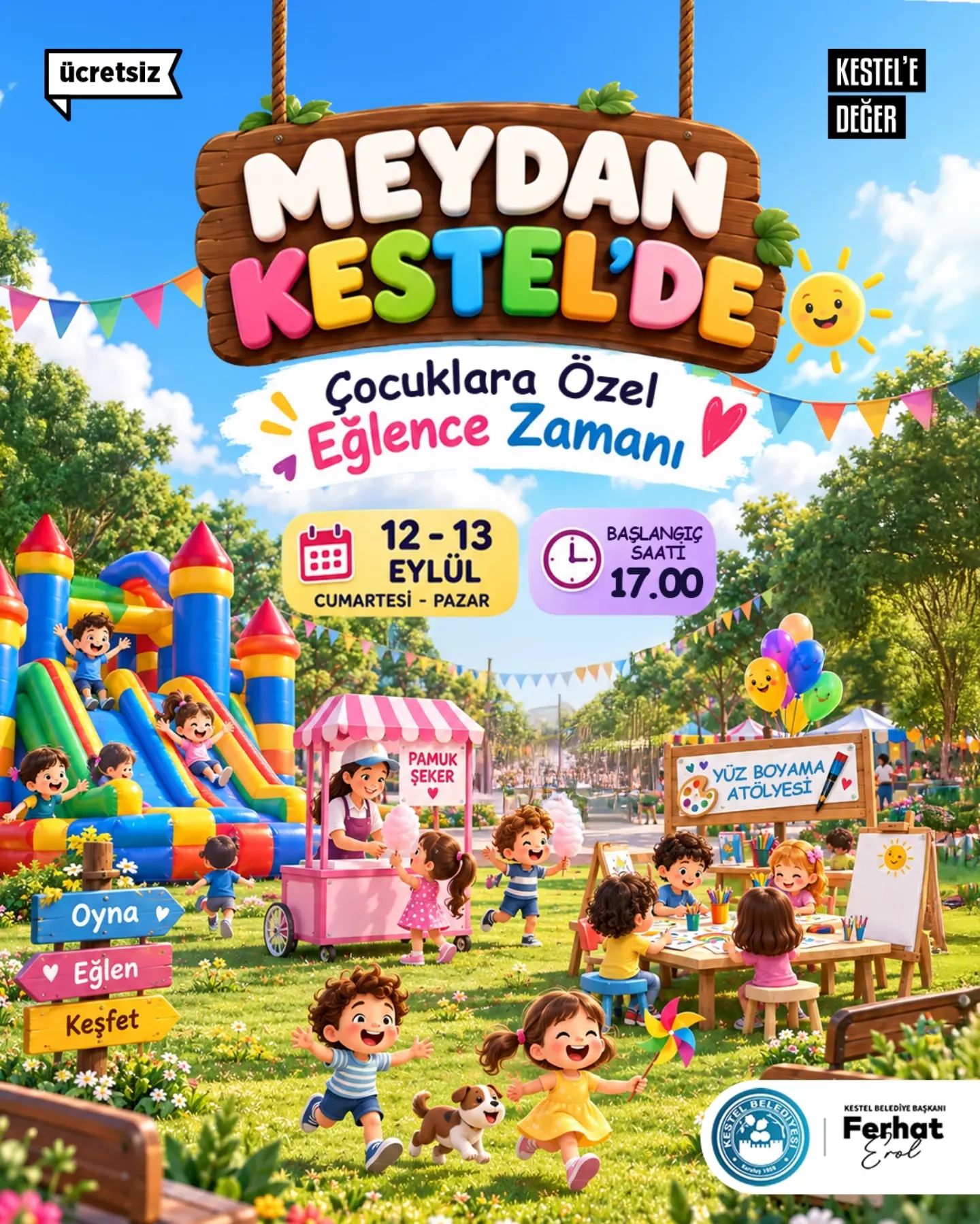 Meydan Kestel’de eğlence zamanı! 