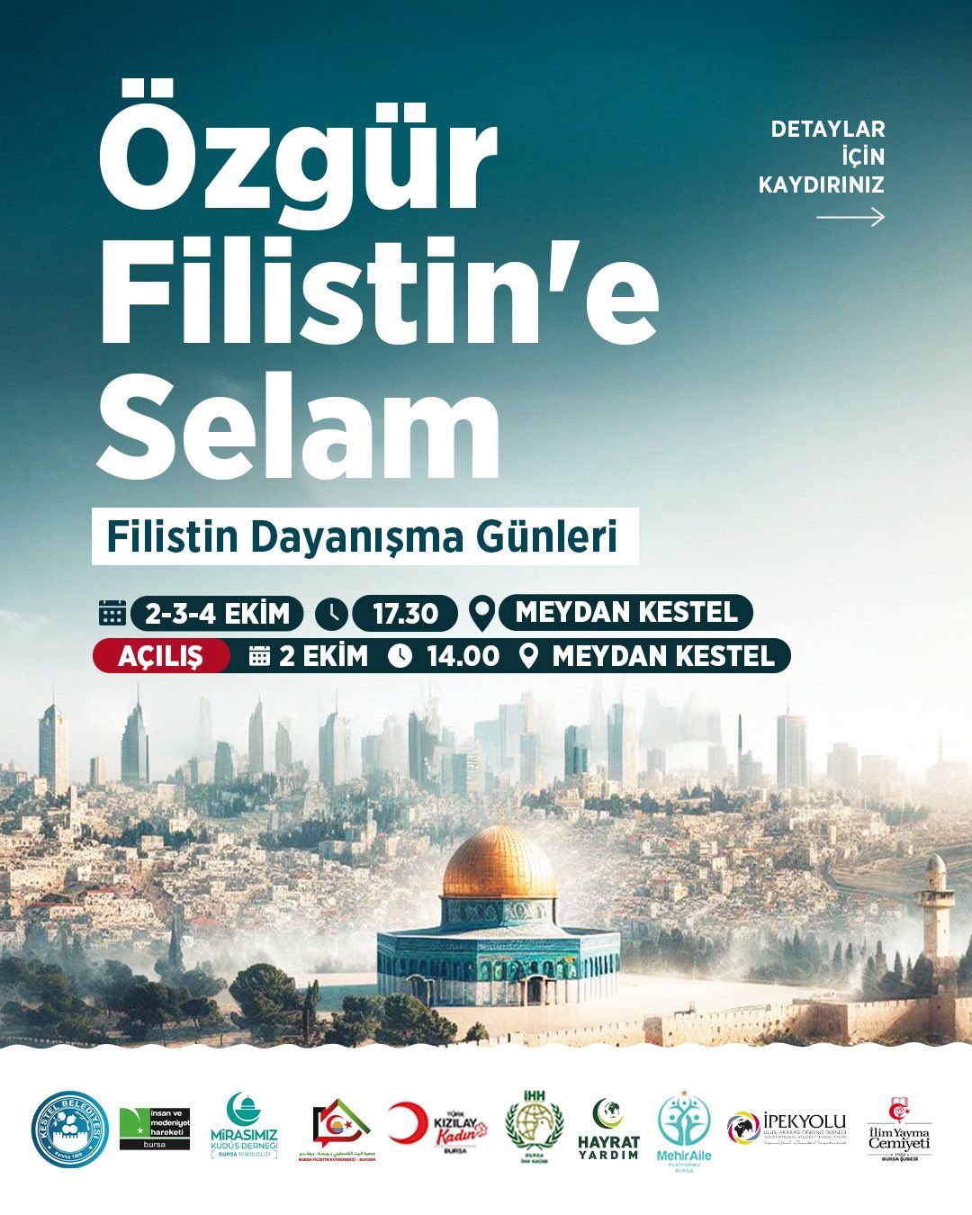 Kalbimiz Filistin’le, dualarımız Gazze’yle